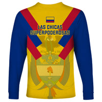 Colombia Football Long Sleeve Shirt Las Chicas Superpoderosas 2023 World Cup - Wonder Print Shop