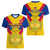 Colombia Football Women V Neck T Shirt Las Chicas Superpoderosas 2023 World Cup - Wonder Print Shop