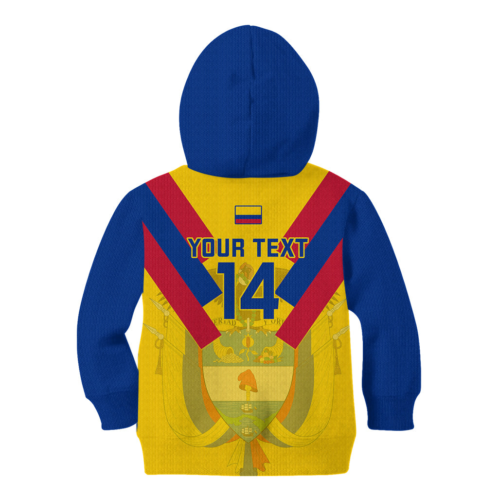 Custom Colombia Football Kid Hoodie Las Chicas Superpoderosas 2023 World Cup - Wonder Print Shop