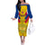 Custom Colombia Football Off The Shoulder Long Sleeve Dress Las Chicas Superpoderosas 2023 World Cup - Wonder Print Shop