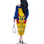 Custom Colombia Football Off The Shoulder Long Sleeve Dress Las Chicas Superpoderosas 2023 World Cup - Wonder Print Shop