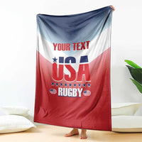 Custom USA Rugby Blanket 2024 Simple Style