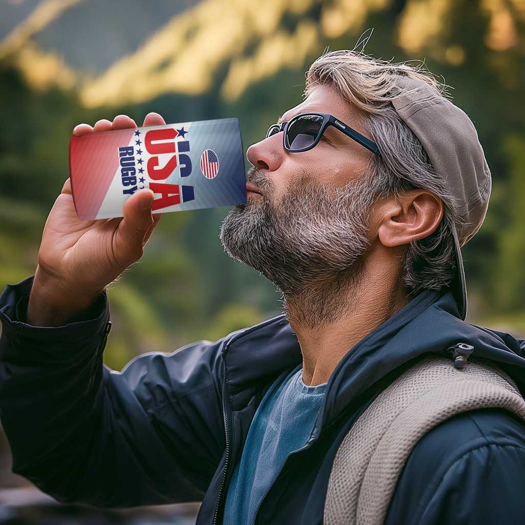 Personalized USA Rugby 4 in 1 Can Cooler Tumbler 2024 Simple Style - Wonder Print Shop