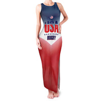 Custom USA Rugby Family Matching Tank Maxi Dress and Hawaiian Shirt 2024 Simple Style - Wonder Print Shop