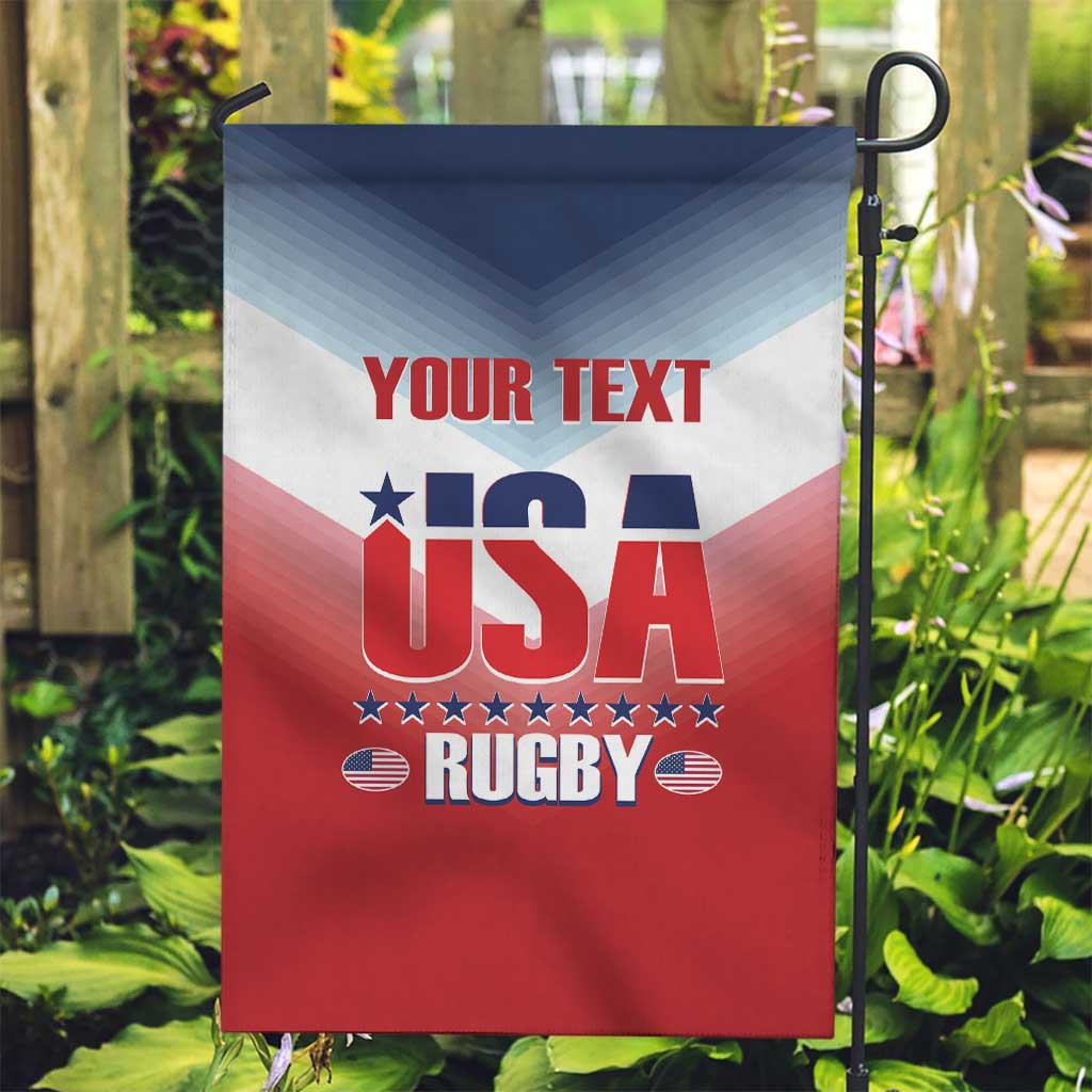 Custom USA Rugby Garden Flag 2024 Simple Style - Wonder Print Shop