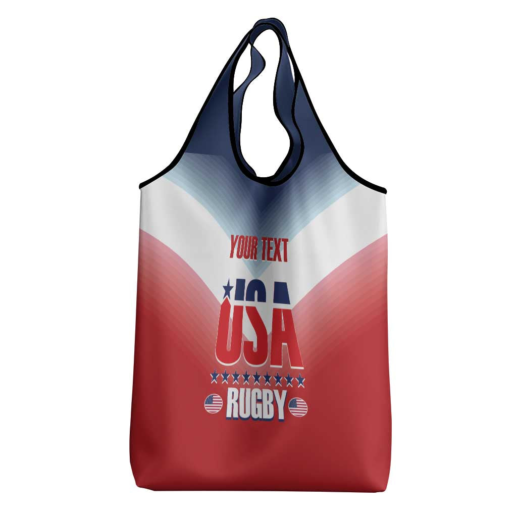 Custom USA Rugby Grocery Bag Simple Style