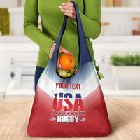 Custom USA Rugby Grocery Bag Simple Style