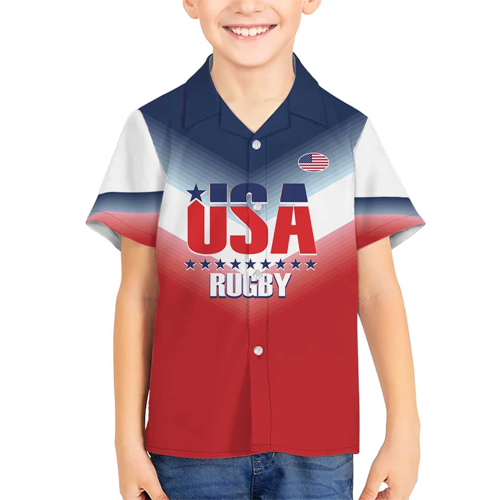 Custom USA Rugby Hawaiian Shirt 2024 Simple Style - Wonder Print Shop