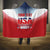 Custom USA Rugby Hooded Blanket 2024 Simple Style