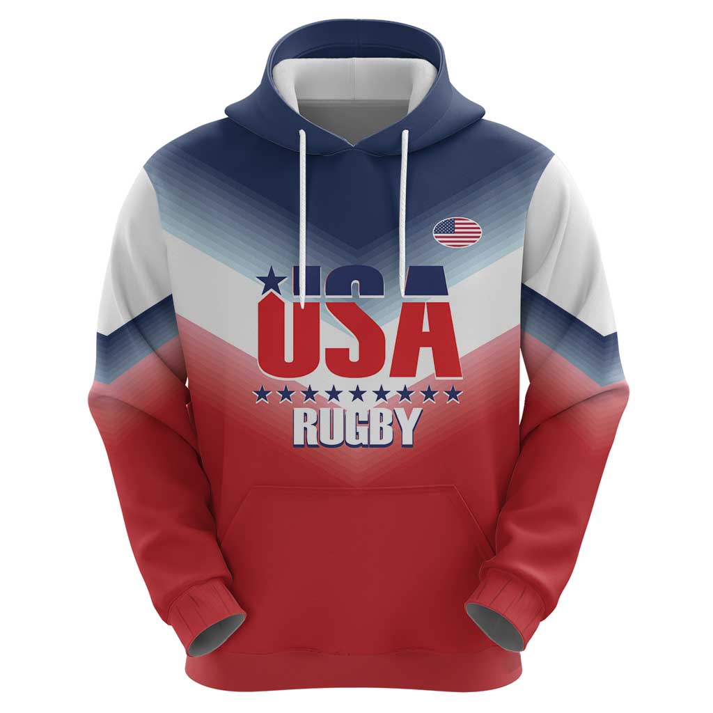 Custom USA Rugby Hoodie 2024 Simple Style - Wonder Print Shop