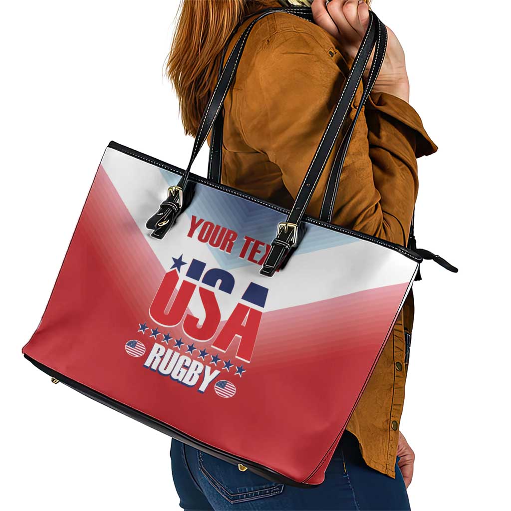 Custom USA Rugby Leather Tote Bag 2024 Simple Style - Wonder Print Shop