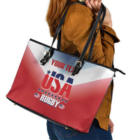 Custom USA Rugby Leather Tote Bag 2024 Simple Style - Wonder Print Shop