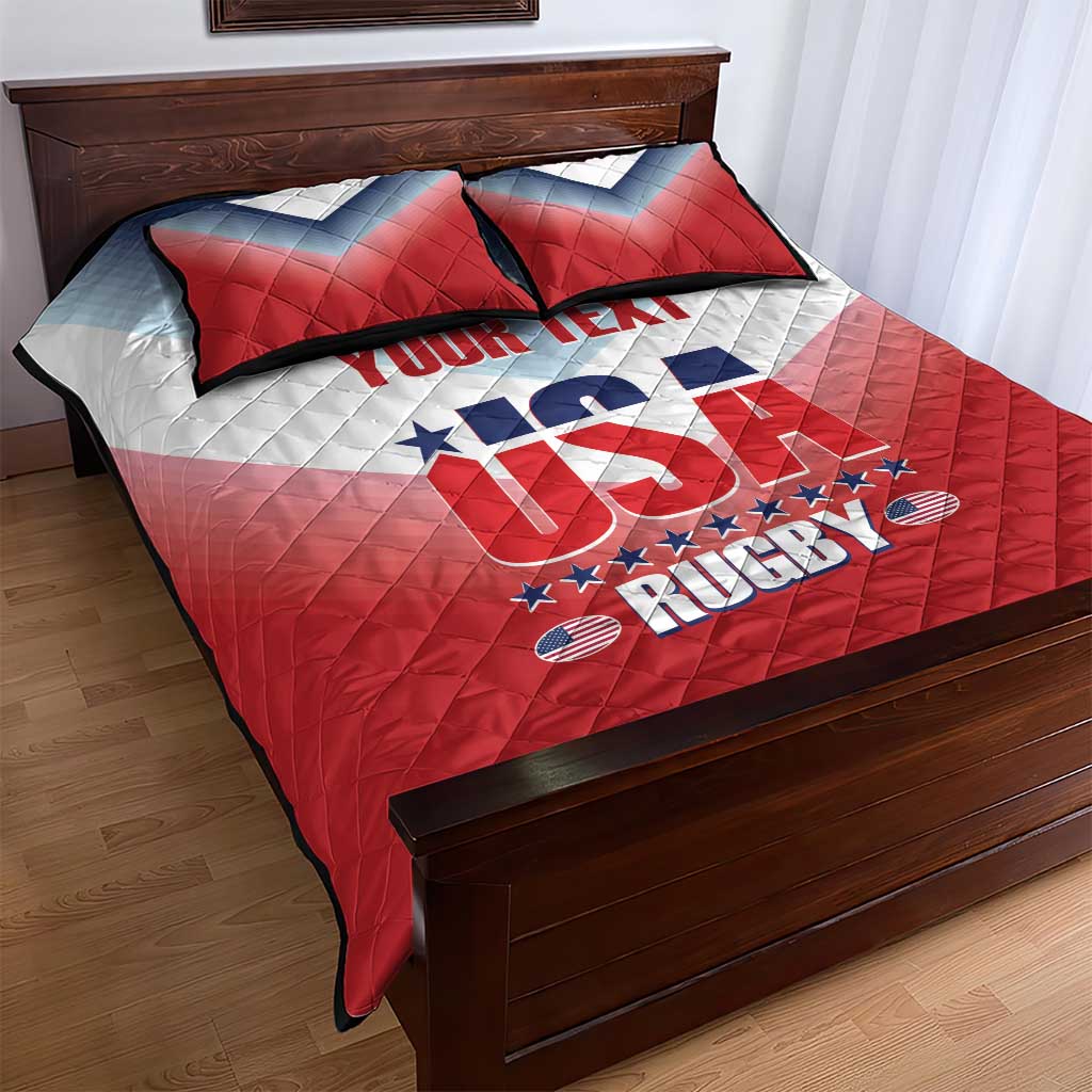 Custom USA Rugby Quilt Bed Set 2024 Simple Style - Wonder Print Shop