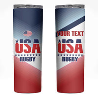 Personalized USA Rugby Skinny Tumbler 2024 Simple Style - Wonder Print Shop