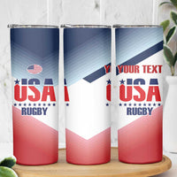 Personalized USA Rugby Skinny Tumbler 2024 Simple Style - Wonder Print Shop