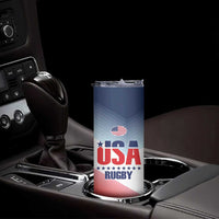 Personalized USA Rugby Skinny Tumbler 2024 Simple Style - Wonder Print Shop
