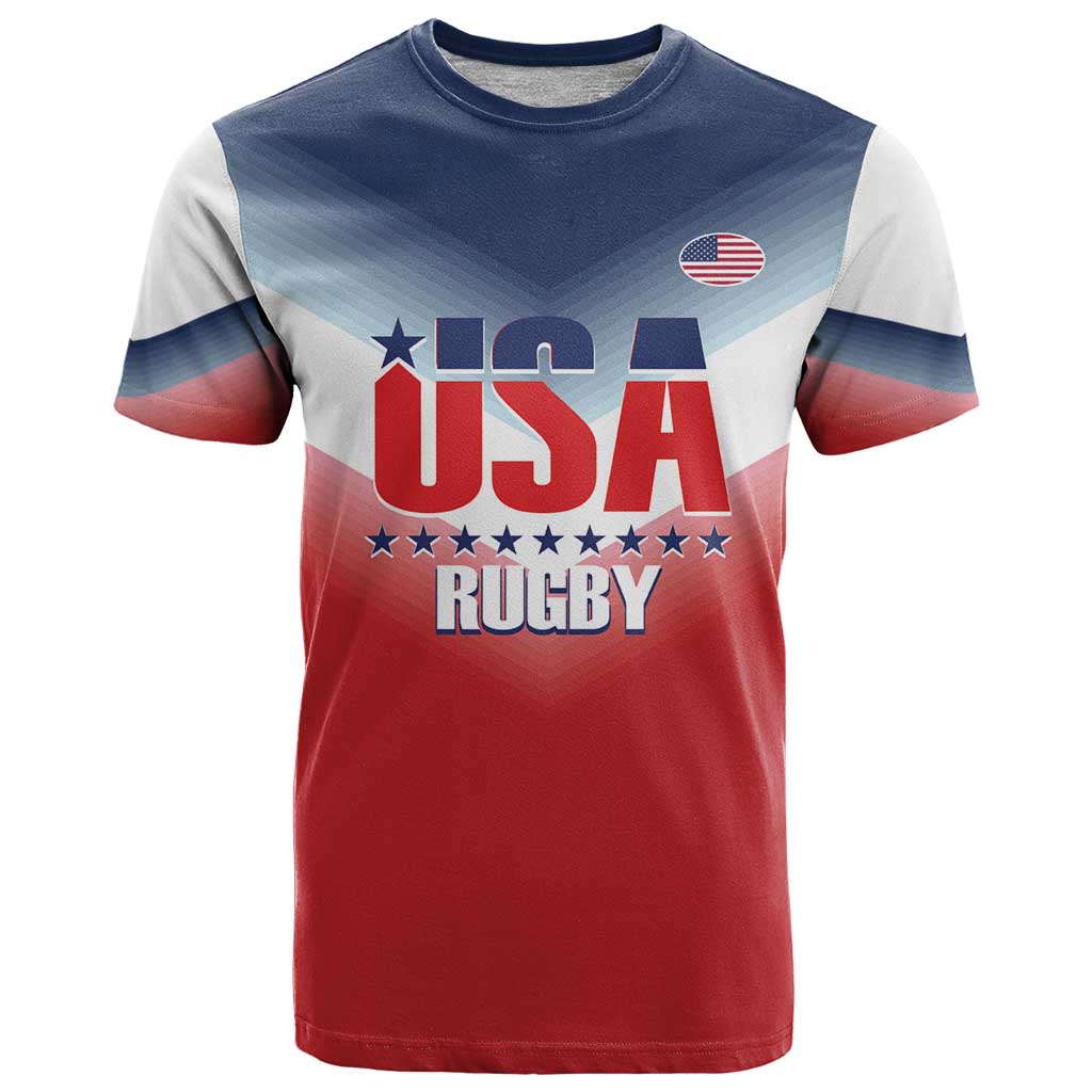 Custom USA Rugby T Shirt 2024 Simple Style - Wonder Print Shop