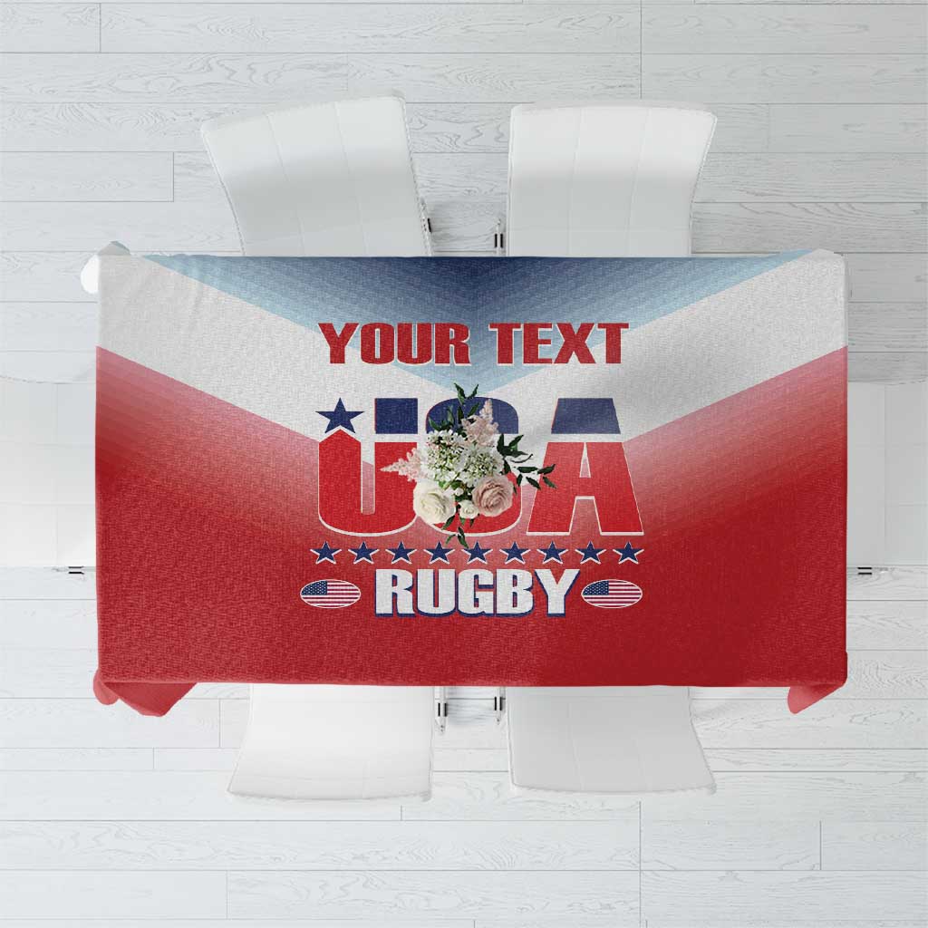 Custom USA Rugby Tablecloth 2024 Simple Style - Wonder Print Shop