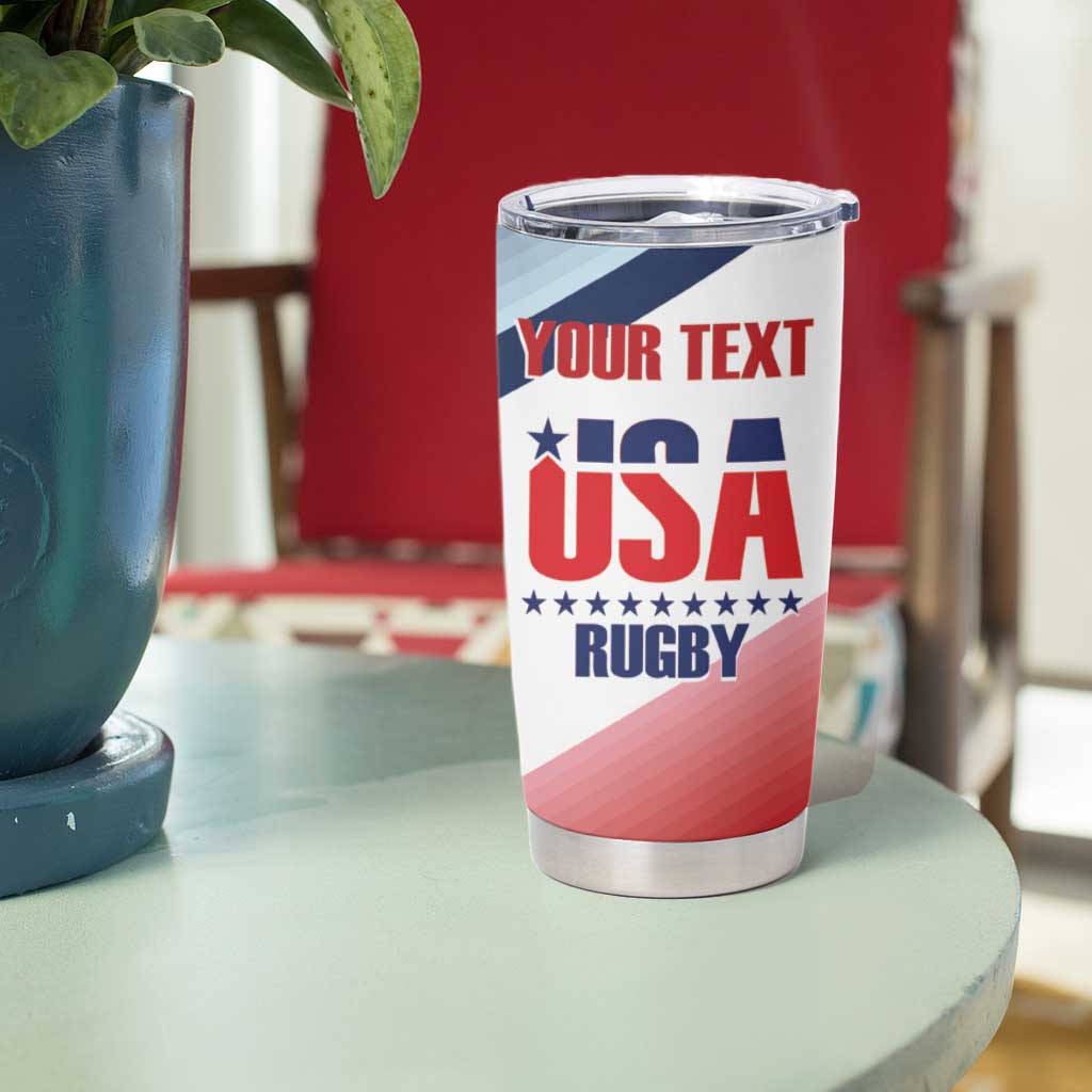 Personalized USA Rugby Tumbler Cup 2024 Simple Style - Wonder Print Shop