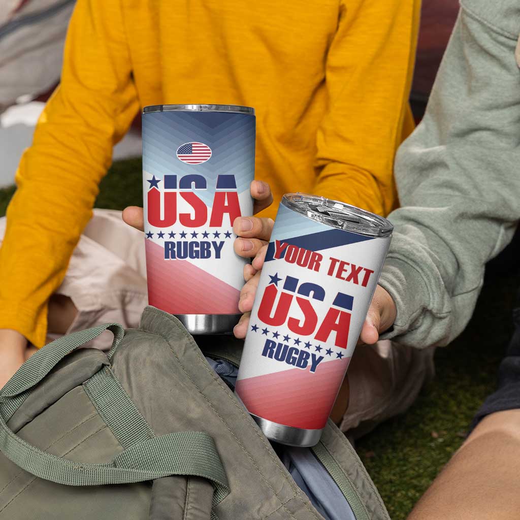 Personalized USA Rugby Tumbler Cup 2024 Simple Style - Wonder Print Shop