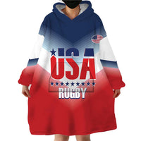 Custom USA Rugby Wearable Blanket Hoodie 2024 Simple Style - Wonder Print Shop