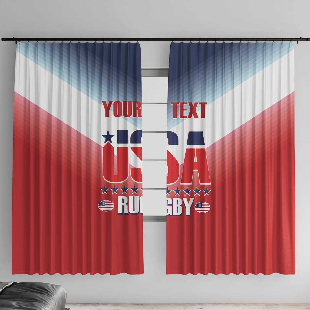 Custom USA Rugby Window Curtain 2024 Simple Style - Wonder Print Shop