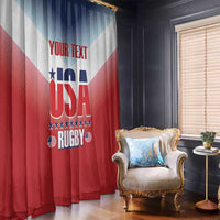 Custom USA Rugby Window Curtain 2024 Simple Style - Wonder Print Shop