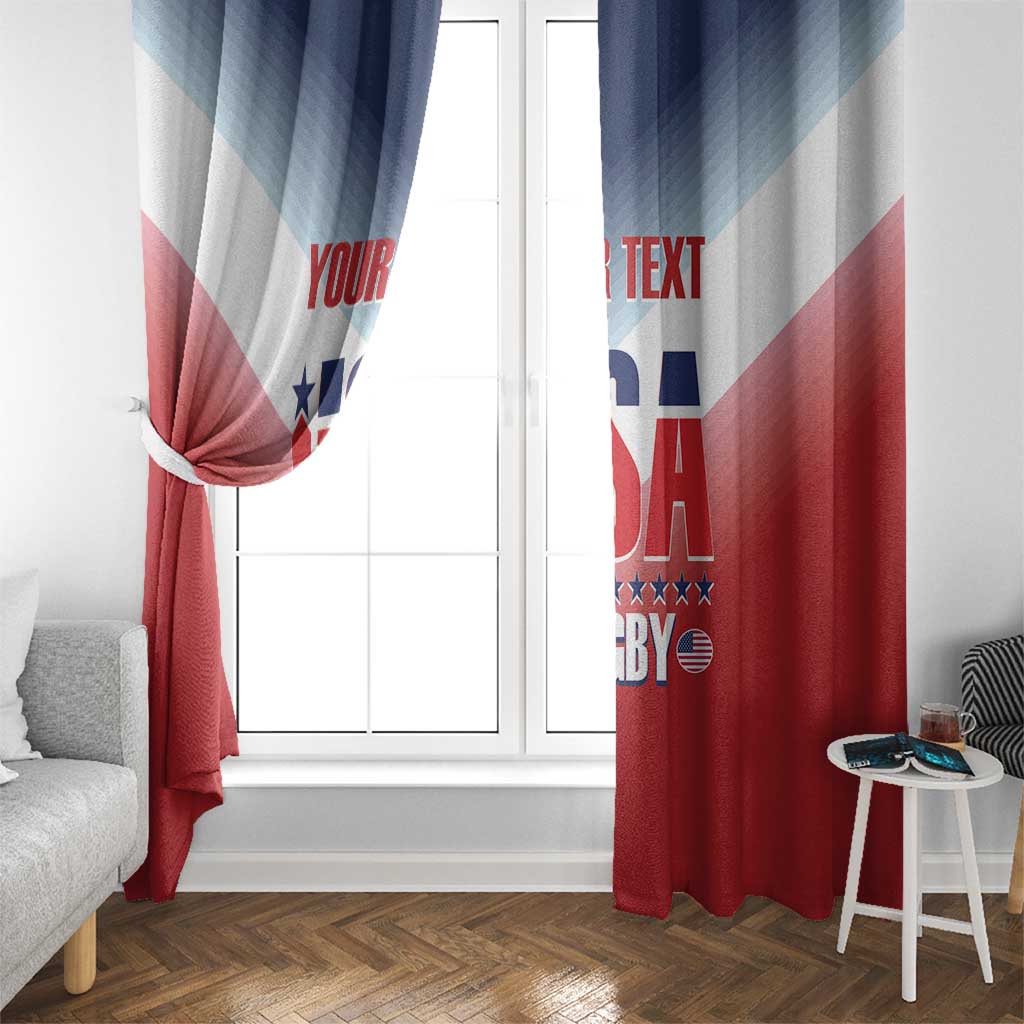 Custom USA Rugby Window Curtain 2024 Simple Style - Wonder Print Shop