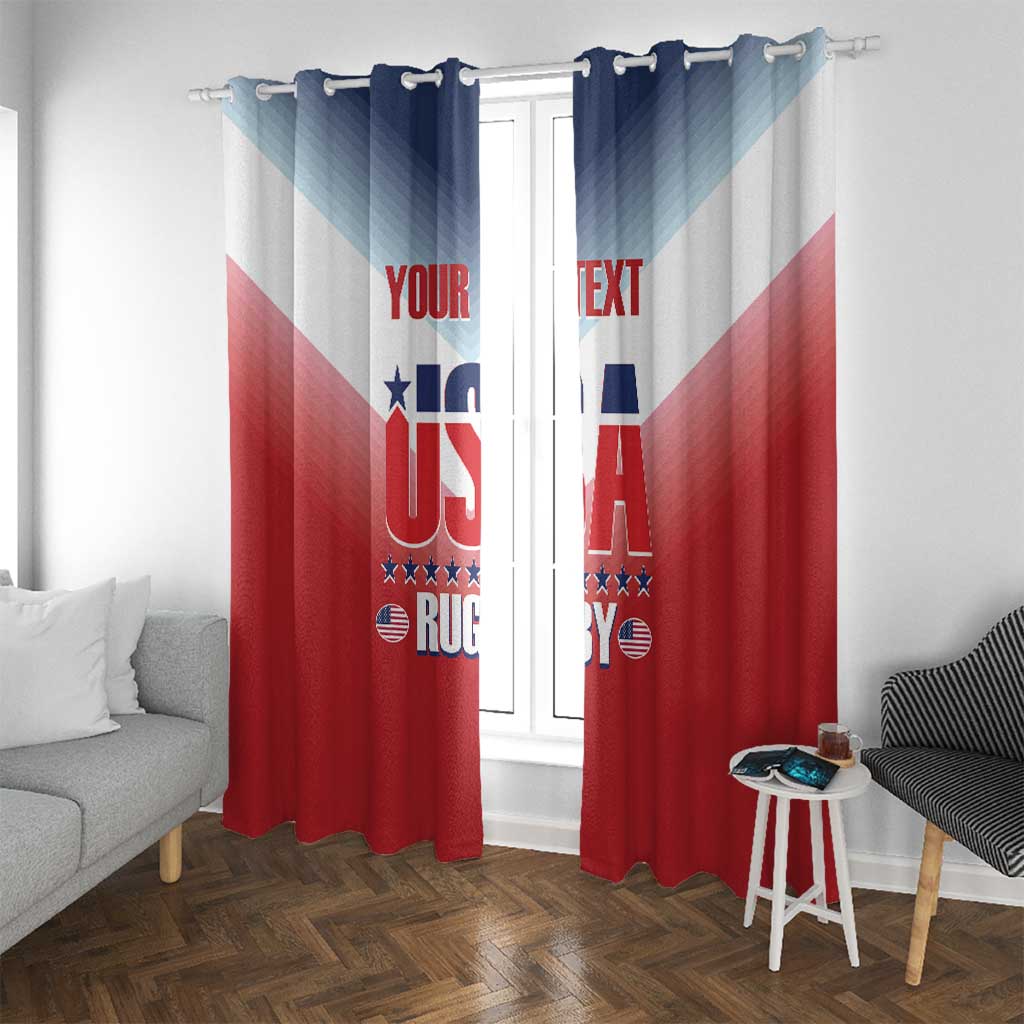 Custom USA Rugby Window Curtain 2024 Simple Style - Wonder Print Shop