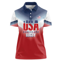 Custom USA Rugby Women Polo Shirt 2024 Simple Style - Wonder Print Shop