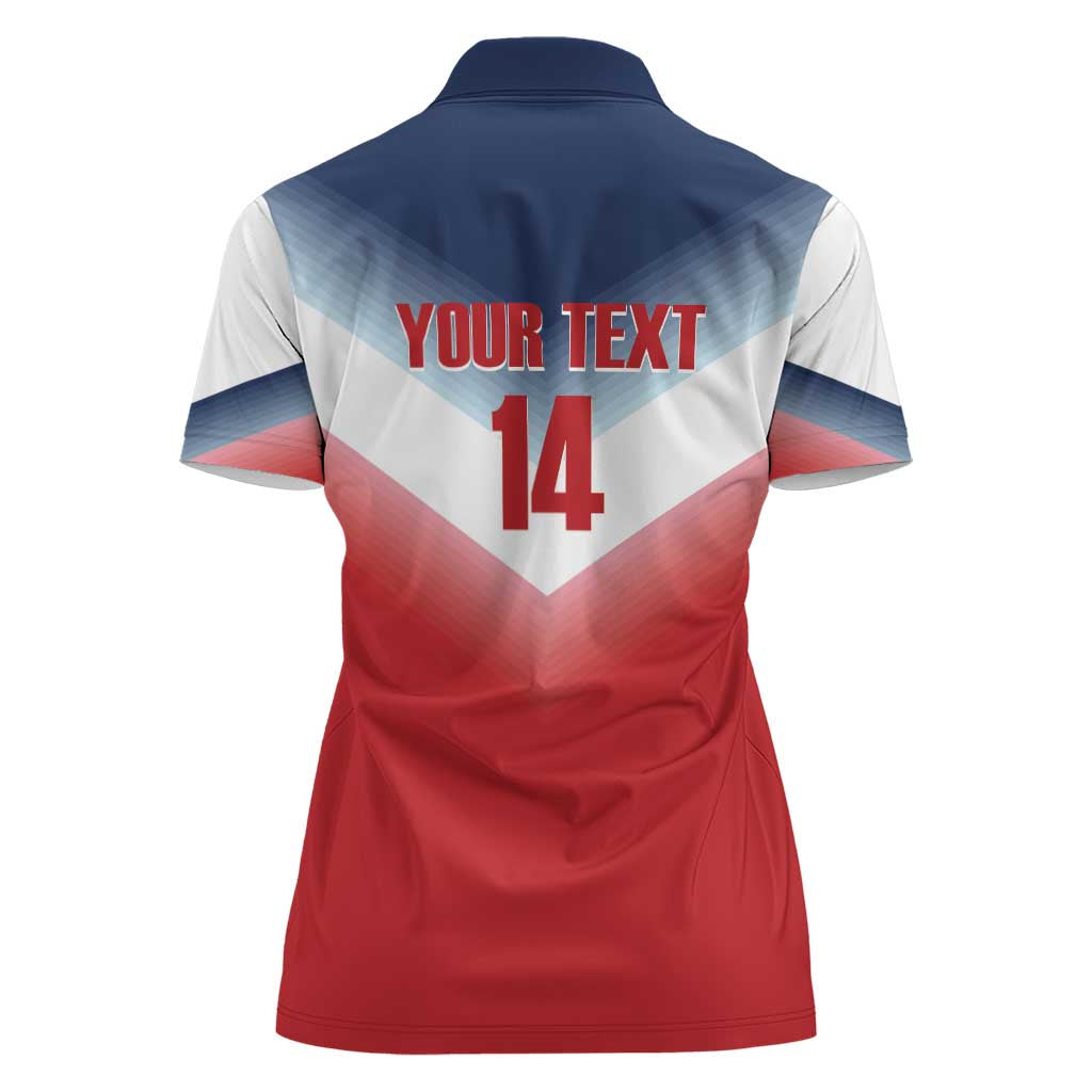 Custom USA Rugby Women Polo Shirt 2024 Simple Style - Wonder Print Shop