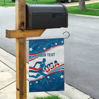 Custom USA Athletics Garden Flag 2024 United States Flag Curve Style - Wonder Print Shop