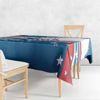 Custom USA Athletics Tablecloth 2024 United States Flag Curve Style - Wonder Print Shop