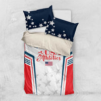 Custom USA Athletics Bedding Set 2024 United States Champions Proud - Wonder Print Shop