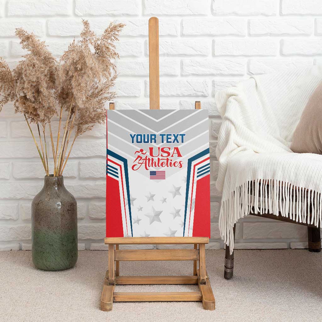 Custom USA Athletics Canvas Wall Art 2024 United States Champions Proud - Wonder Print Shop