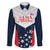 Custom USA Athletics Family Matching Long Sleeve Bodycon Dress and Hawaiian Shirt 2024 United States Champions Proud - Wonder Print Shop