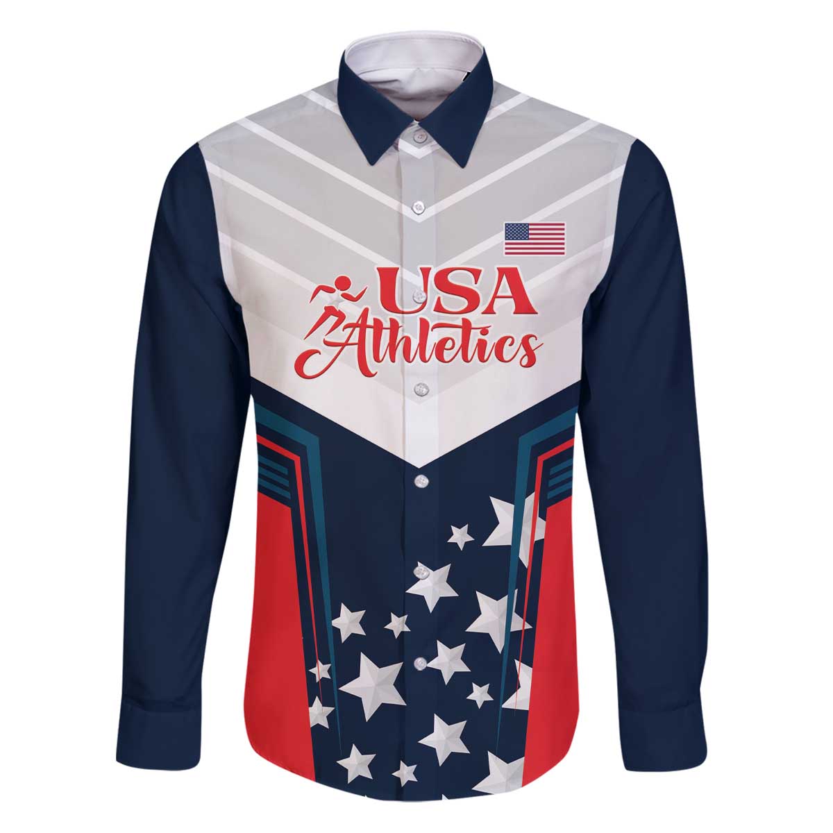 Custom USA Athletics Family Matching Puletasi and Hawaiian Shirt 2024 United States Champions Proud - Wonder Print Shop