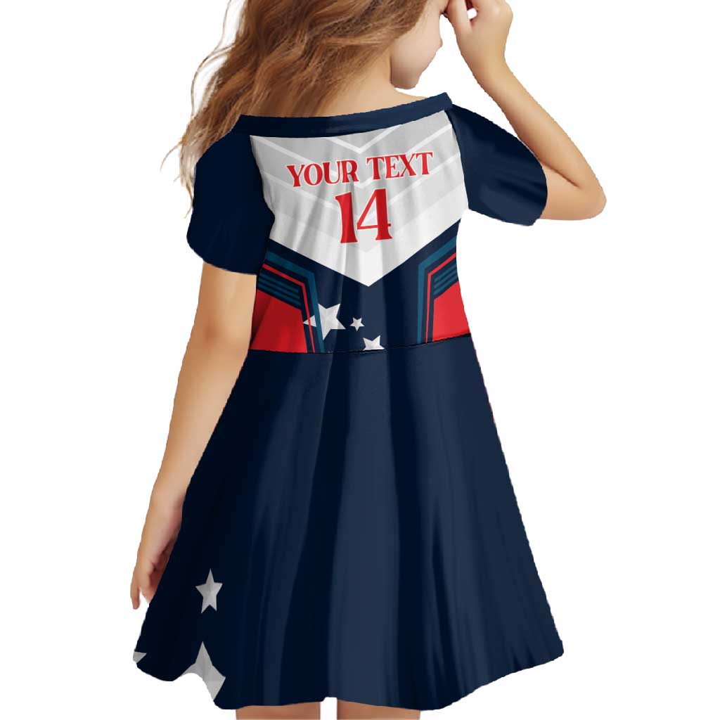 Custom USA Athletics Family Matching Short Sleeve Bodycon Dress and Hawaiian Shirt 2024 United States Champions Proud - Wonder Print Shop
