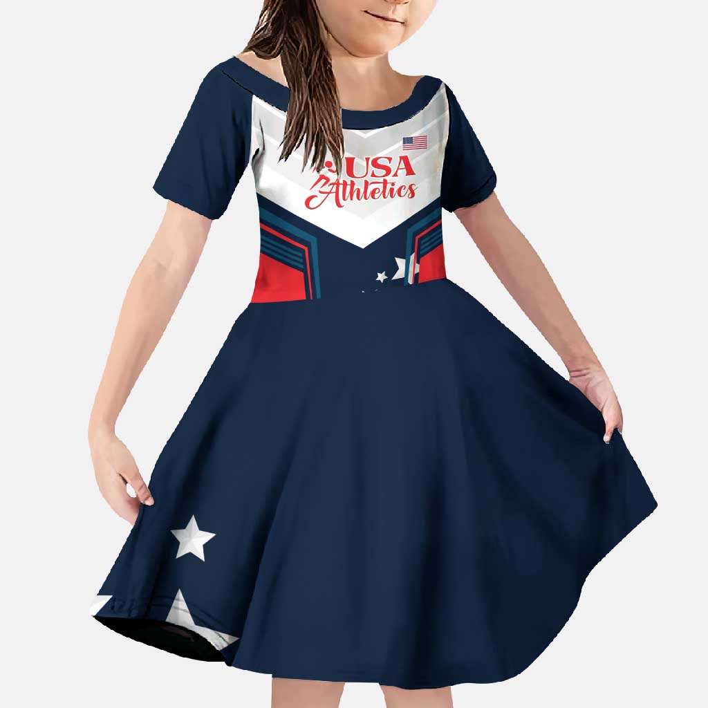 Custom USA Athletics Family Matching Summer Maxi Dress and Hawaiian Shirt 2024 United States Champions Proud - Wonder Print Shop