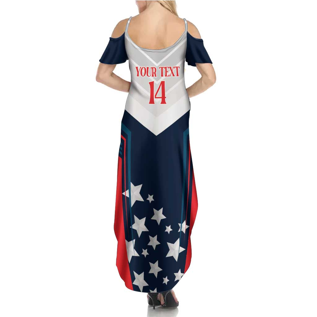 Custom USA Athletics Family Matching Summer Maxi Dress and Hawaiian Shirt 2024 United States Champions Proud - Wonder Print Shop
