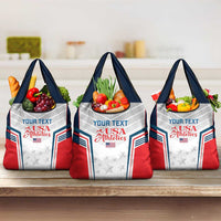 Custom USA Athletics Grocery Bag United States Champions Proud