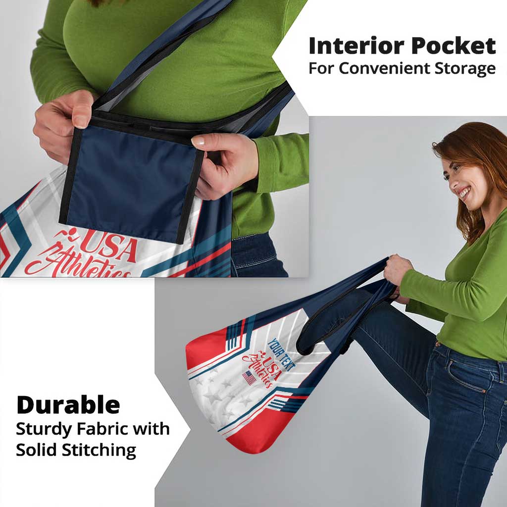 Custom USA Athletics Grocery Bag United States Champions Proud