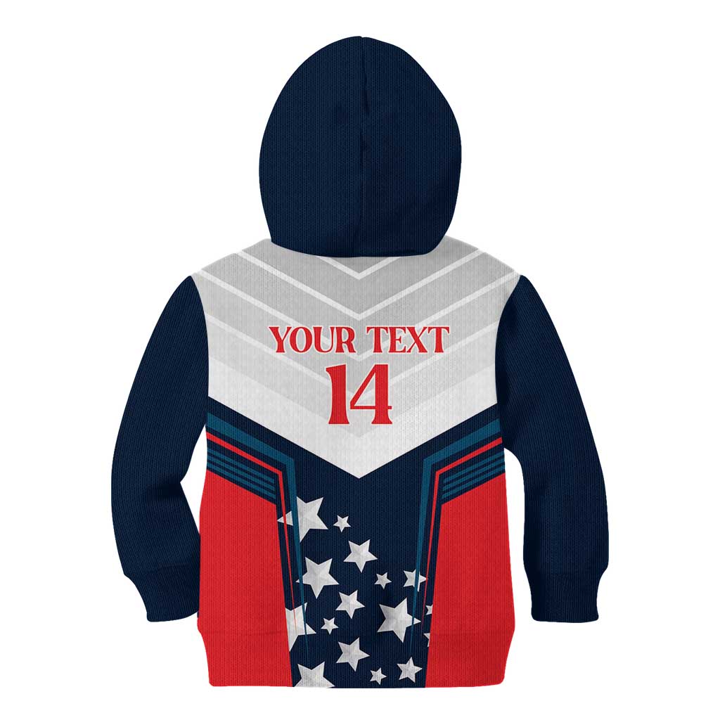 Custom USA Athletics Kid Hoodie 2024 United States Champions Proud - Wonder Print Shop