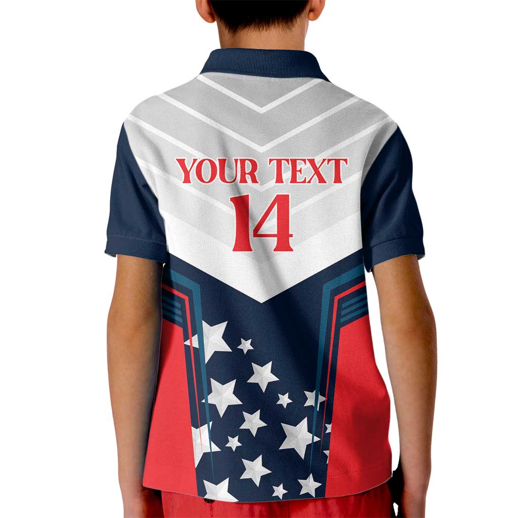 Custom USA Athletics Kid Polo Shirt 2024 United States Champions Proud - Wonder Print Shop