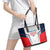 Custom USA Athletics Leather Tote Bag 2024 United States Champions Proud - Wonder Print Shop