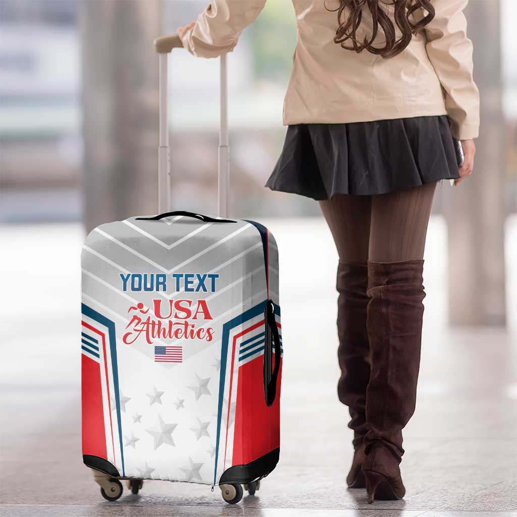 Custom USA Athletics Luggage Cover 2024 United States Champions Proud - Wonder Print Shop