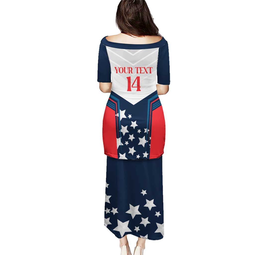 Custom USA Athletics Puletasi 2024 United States Champions Proud - Wonder Print Shop