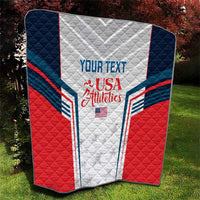 Custom USA Athletics Quilt 2024 United States Champions Proud - Wonder Print Shop