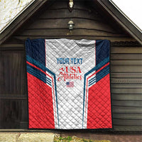 Custom USA Athletics Quilt 2024 United States Champions Proud - Wonder Print Shop