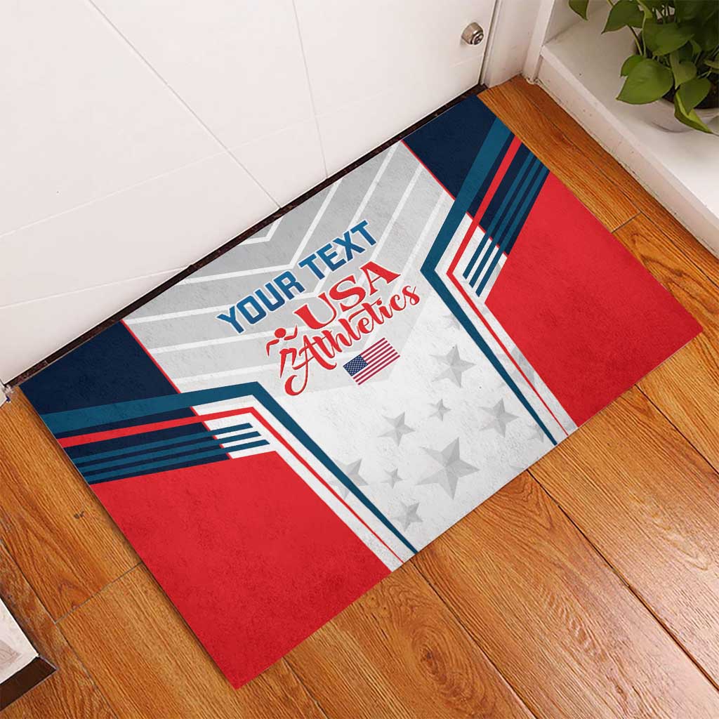 Custom USA Athletics Rubber Doormat 2024 United States Champions Proud - Wonder Print Shop